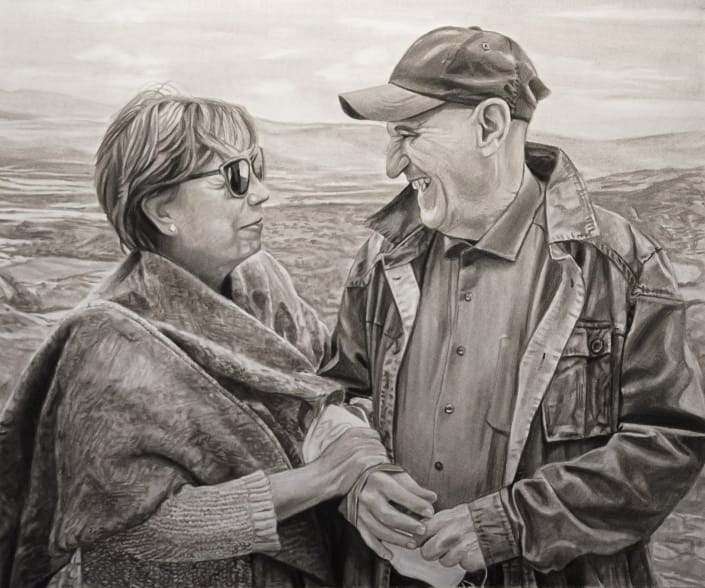 retrato-al-carboncillo-pareja